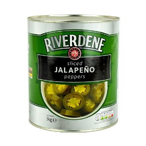 RIVERDENE SLICED JALAPENO PEPPERS 3 KG